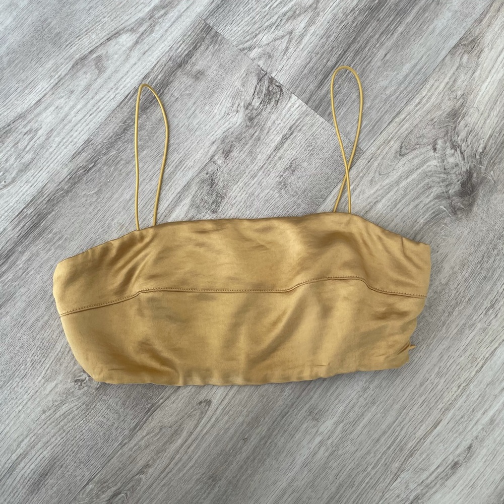 Gold Satin Bralette